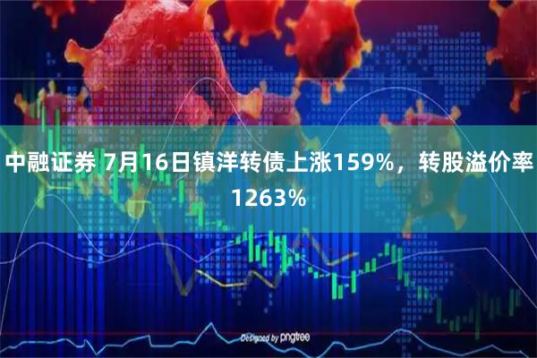 中融证券 7月16日镇洋转债上涨159%，转股溢价率1263%