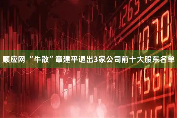 顺应网 “牛散”章建平退出3家公司前十大股东名单